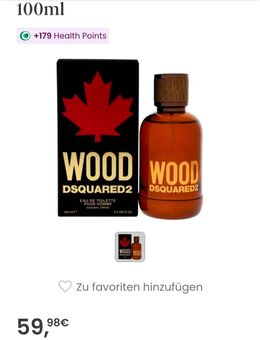 Wood Dsquared 2 100ml Parfum Eau de Toilette - Reken