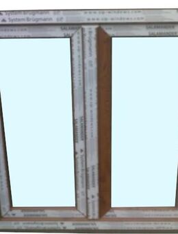 Kunststofffenster Fenster, 100x100cm bxh 2-fl Eiche Gold neu - Essen
