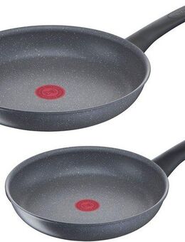 Tefal Pfannen-Set Healthy Chef, Aluminium (Set, 2-tlg., je 1 Pfanne Ø 24 und 28 cm), Mineralia+ Antihaftversiegelung, Thermo-Signal, Induktion