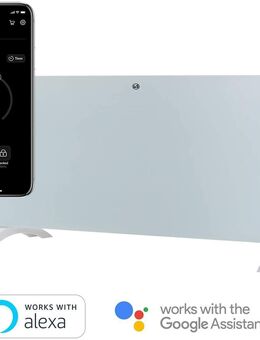 Princess 01.342001.01.001 2.000 Watt Smarte Flächenheizung App gesteuert, Weiß Smarthome Alexa - Wuppertal