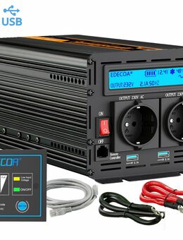 Reiner Sinus Spannungswandler 1000/2000W 12V 230V Wechselrichter inverter - Wuppertal