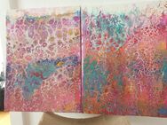 Farbenfrohe Duo Acryl Gemälden. - Sulz (Neckar)