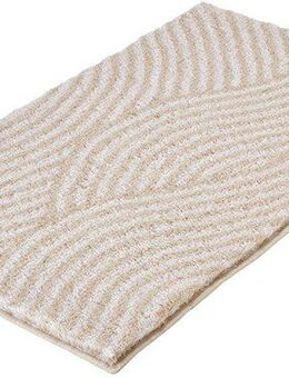 Kleine Wolke Badematte Calma, Höhe 30 mm, rutschhemmend beschichtet, fußbodenheizungsgeeignet, Polyacryl, rechteckig, Badteppich, Wellen Design