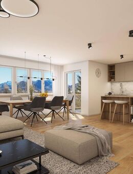 2-Zimmer-Wohnung im Obergeschoss mit Balkon in sonniger Lage - Ruhpolding