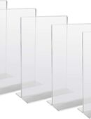 HMF 5x Acryl Tischaufsteller gerade DIN A5 Menükartenhalter 46921 in 75217