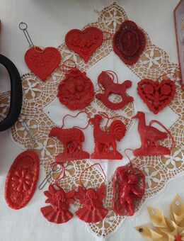 Weihnachten Christbaumschmuck Deco Handarbeit alt - Aßling
