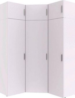 Wimex Schranksystem Münster (Spar-Set, 6tlg: Eckschrank+ 2 Schränke 50cm breit+ 3 Aufsatzmodule) Mehrzweckschrank