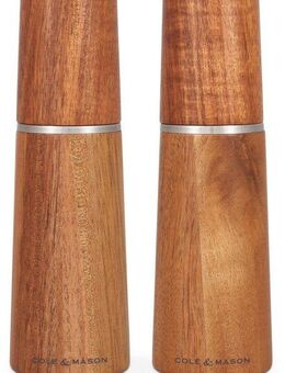 Cole & Mason Salz-/Pfeffermühle Marlow manuell, (2 Stück), aus hochwertigem Akazienholz