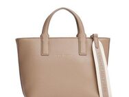 Tommy Hilfiger Henkeltasche TH LOGOTAPE MINI TOTE, Damen Umhängetasche, Schultertasche mit doppeltem Henkel