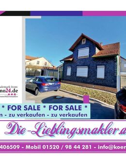 fast bezugsfertiges freistehendes Zweigenerationenhaus m. Zufahrt, Garten, Werkstatt, Garage u. Nebengelass - Ohrdruf Zentrum