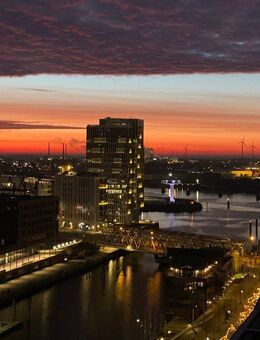 Eindrucksvolle Weitblicke aus dem 10. Obergeschoss - Wohnen im Herzen der HafenCity - Hamburg