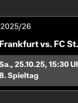 2x Frankfurt - St. Pauli (Block 9G) - Frankfurt (Main)
