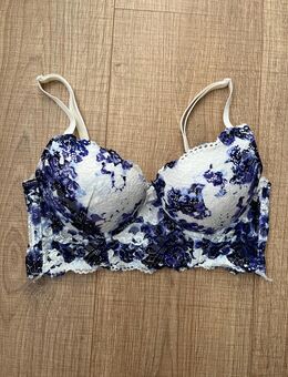Spitzen bh in Blau/Weis - München