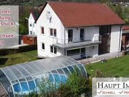 Großes Einfamilienhaus mit Gewerbefläche (Einliegerwohnung) mit Pool erweiterbar auf 280 m² Wfl. - Spalt