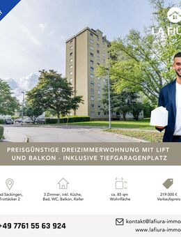 Der Preis ist heiß! Als Kapitalanlage oder für den Eigenbedarf - gepflegte Dreizimmerwohnung - Bad Säckingen