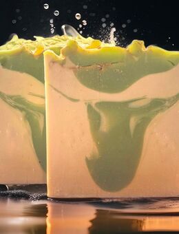 Olivenölseife „Frische Minze und Rhabarber“ ❤️5,99€/100 g❤️ - Weimar