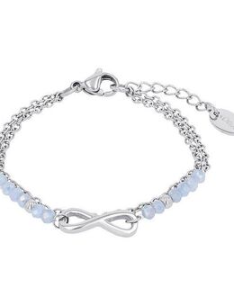 s.Oliver Armband Infinity/Unendlichkeitsschleife, mit Glasstein