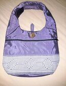 Lilafarbene Handtasche aus Stoff in 90419