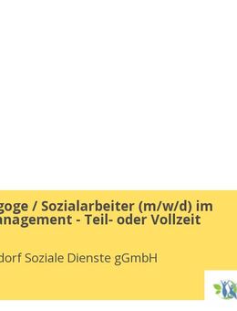 Sozialpädagoge / Sozialarbeiter (m/w/d) im Teilhabemanagement - Teil- oder Vollzeit - Roßdorf (Hessen)