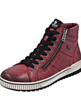Remonte Schnürboots, Plateau, Schnürstiefelette, Boots in Crash-Optik