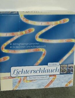 Lichterschlauch bunter Schlauch 10 Meter Deko für innen und außen IP44 unbenutzt 7,- - Flensburg
