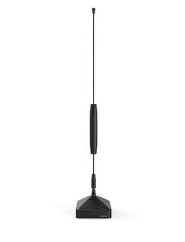 Hama Passive Zimmerantenne für DAB+, DAB, DVB-T2, UKW, Farbe schwarz Stabantenne (DAB, DAB+, DVB-T2, UKW, für Innenbereich), schwenkbar, perfekter Empfang, TV, Radio, Koaxkabel 1,45 m, innen