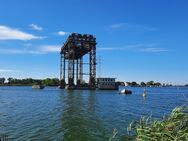 Blick auf Hafen und Karniner Brücke - Grundstück in Karnin / Insel Usedom - Usedom