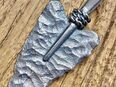 Grosse grob geschmiedete Pfeilspitze 925 Silber als Anhänger in 50672