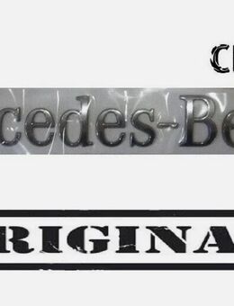 !MERCEDES-BENZ! SCHRIFTZUG CHROM GEWÖLBT A6128170816 SELBSKLEBEND - Dortmund Wickede