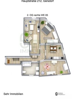 3-Raum Wohnung zum Wohlfühlen - Gersdorf