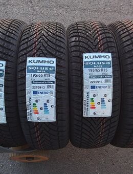 4 Neue Allwetterreifen Ganzjahresreifen G 195 65 15 91 H Kumho 270,- incl. montage. - Sprendlingen