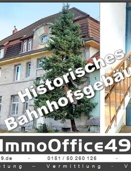 ImmoOffice49-Historisches Bahnhofsgebäude mit zusätzlichem Grund - Rosenberg (Regierungsbezirk Karlsruhe)
