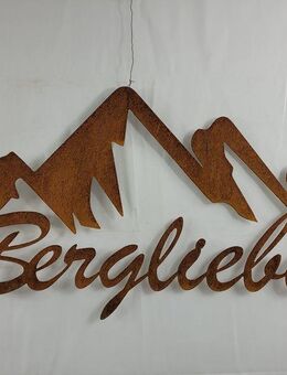 Schild "Bergliebe" Edelrost - Kraftisried