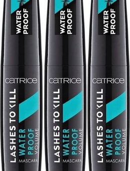 Catrice Mascara Lashes To Kill Waterproof Volume Mascara 010, 3-tlg., mit atemberaubendem Volumen