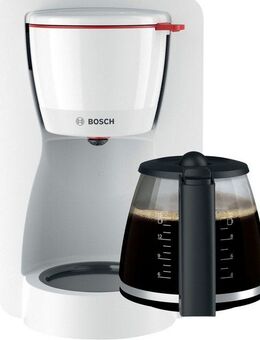 BOSCH Filterkaffeemaschine MyMoment TKA2M111, 1,25l Kaffeekanne, Papierfilter 1x4, für 10-15 Tassen, Glaskanne, 40min Warmhaltefunktion, 1200 W