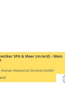Junior Kosmetiker SPA & Meer (w/m/d) - Mein Schiff Flotte - Berlin Mitte