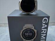 Garmin Fenix 6S Pro Solar Edition GPS Watch - Beige/Weissgold - Hohenau