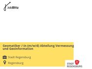 Geomatiker /-in (m/w/d) Abteilung Vermessung und Geoinformation - Regensburg