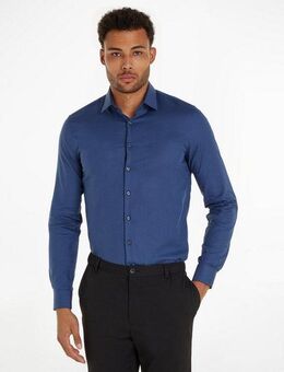 Calvin Klein Langarmhemd TONAL STRUCTURE SLIM SHIRT