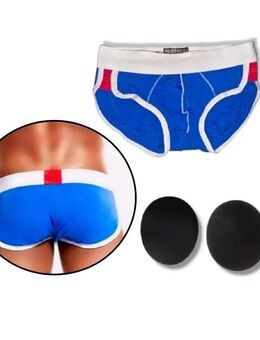 Herren Unterhose Gepolstert Pushup mit 2 Pads Hinten Männer Polster Slip Blau 13,90 €* - Villingen-Schwenningen