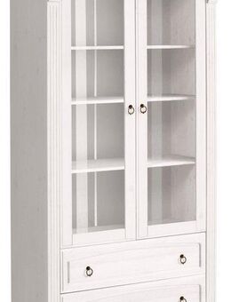Home affaire Glasvitrine Anna Höhe 187 cm, Breite 100 cm, Metallgriffe, aus massiver Kiefer, FSC®