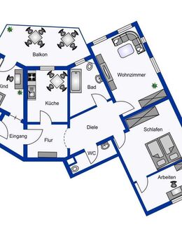 4 - Raumwohnung - Denkmal-AfA nutzen !!! - Naumburg (Saale)