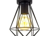 LED-Leuchtmittel B.K.Licht Deckenleuchte Vintage Draht Schwarz Ø16,5cm max. 40W E27