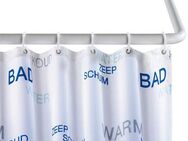 WENKO Duschvorhangstange Universal, Fixmaß, mit Bohren, verschraubt, Aluminium, Kunststoff, variabel