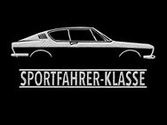 Audi 100 Coupé, C1, SPORTFAHRER-KLASSE, edle Stickerei, hochwertiges T-Shirt - Olching