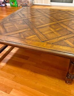 Couchtisch Hickory-Holz massiv quadratisch 109 cm - Hamburg
