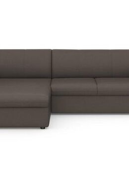 DOMO collection Ecksofa Topper, elegant und zeitlos, kompaktes Stellmaß 245/155cm, L-Form, mit Recamiere, wahlweise mit Schlaffunktion