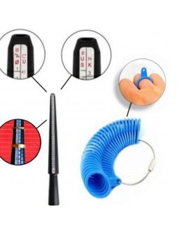 2 Teilig Fingerring Grössenmesser Ringstock Ringgröße Messen Finger Ringmaß Dorn 14,90€* - Villingen-Schwenningen