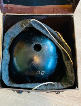 Bowlingkugel originalen Transportbox mit Stoffpolsterung, Vintage , 1950er - Gundelsheim Zentrum