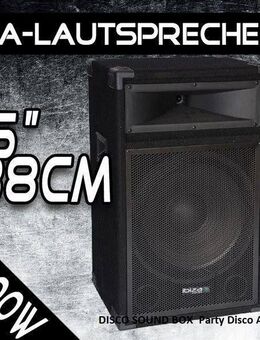 BASS Reflex Discobox, Ibiza, 2-Wege, 15"/38cm, 400W, "STAR15B" - Dübendorf
